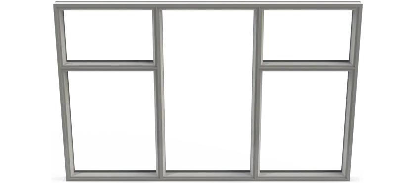 3 Pane Window with Top Openers